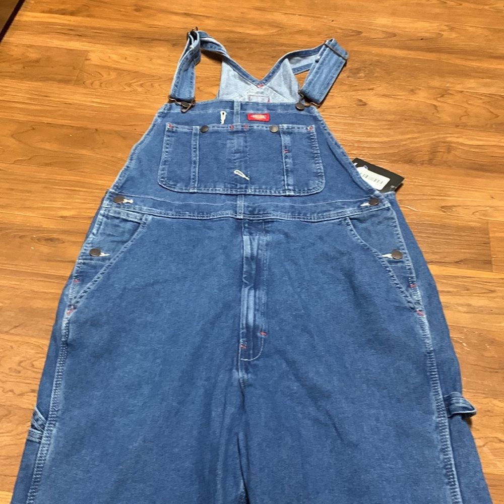 NWT Dickies Classic Blue Denim Bib Overall - Picture 2 of 5